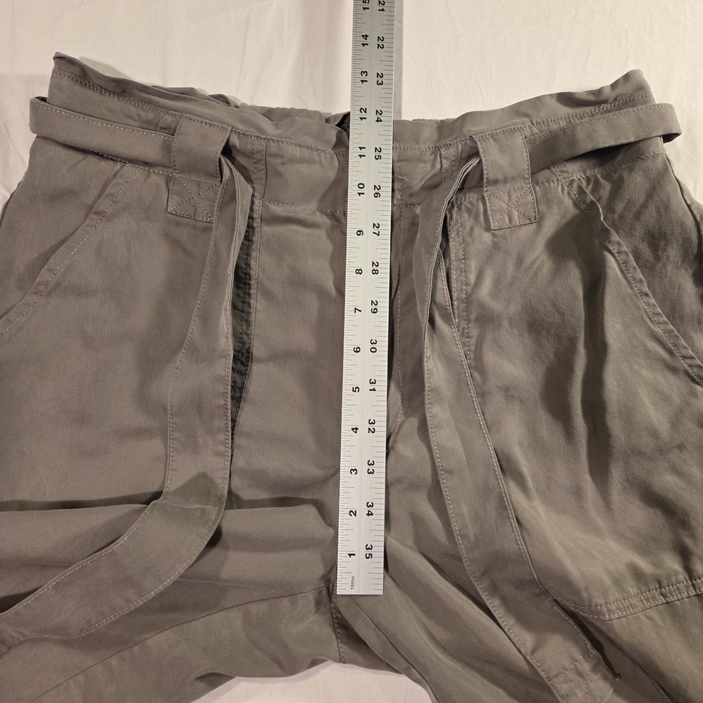 Banana Republic Paperbag Waist Cropped Tapered Leg Pants, Women's Size 12 Petite - Picture 8 of 10